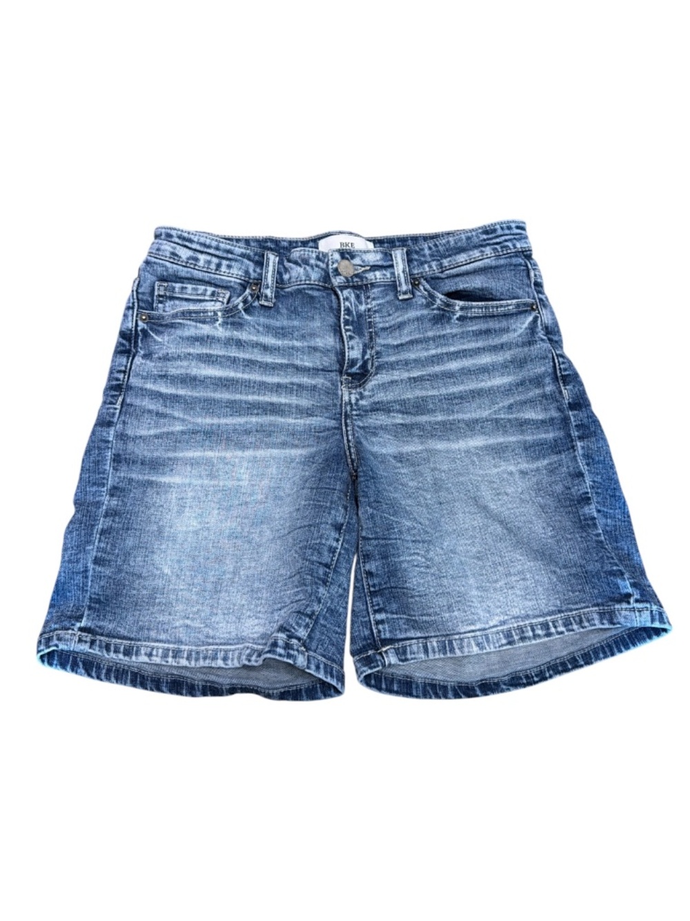 BKE Payton Denim Shorts Size 27 Blue Mid Rise Stretch Jean Shorts